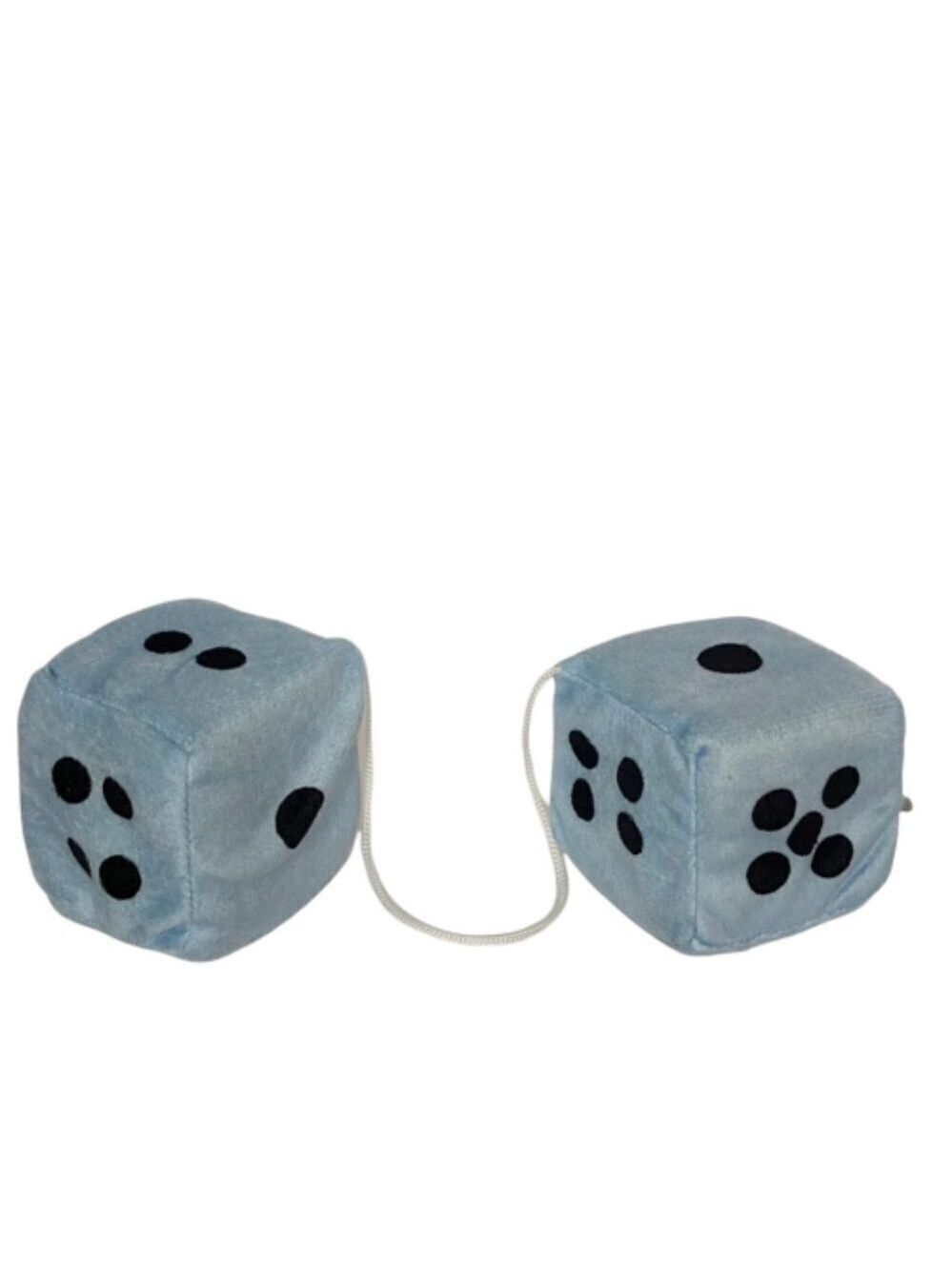 National Prize Toys Blue Plush Dice 3 Inch